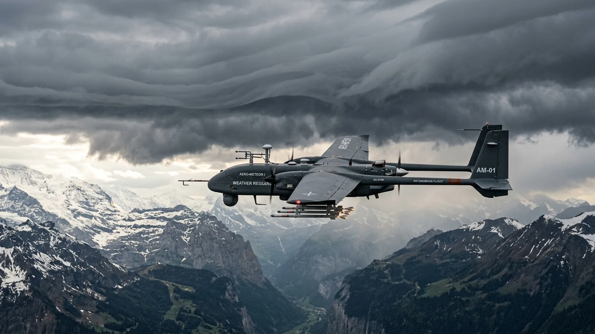 Autonomous weather modification fixed-wing UAV flying through high-altitude cloud layers