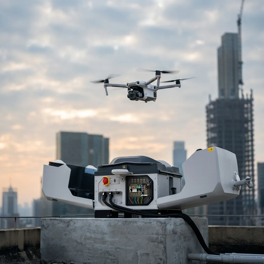 DJI Dock 3 and Matrice 4D drone in a box system for SAIL III BVLOS operations