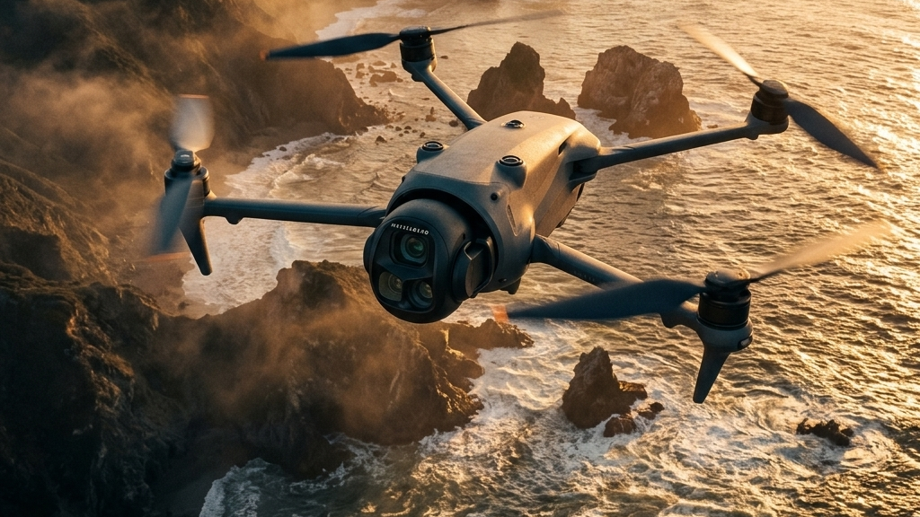 DJI Mavic 4 Pro on the film set