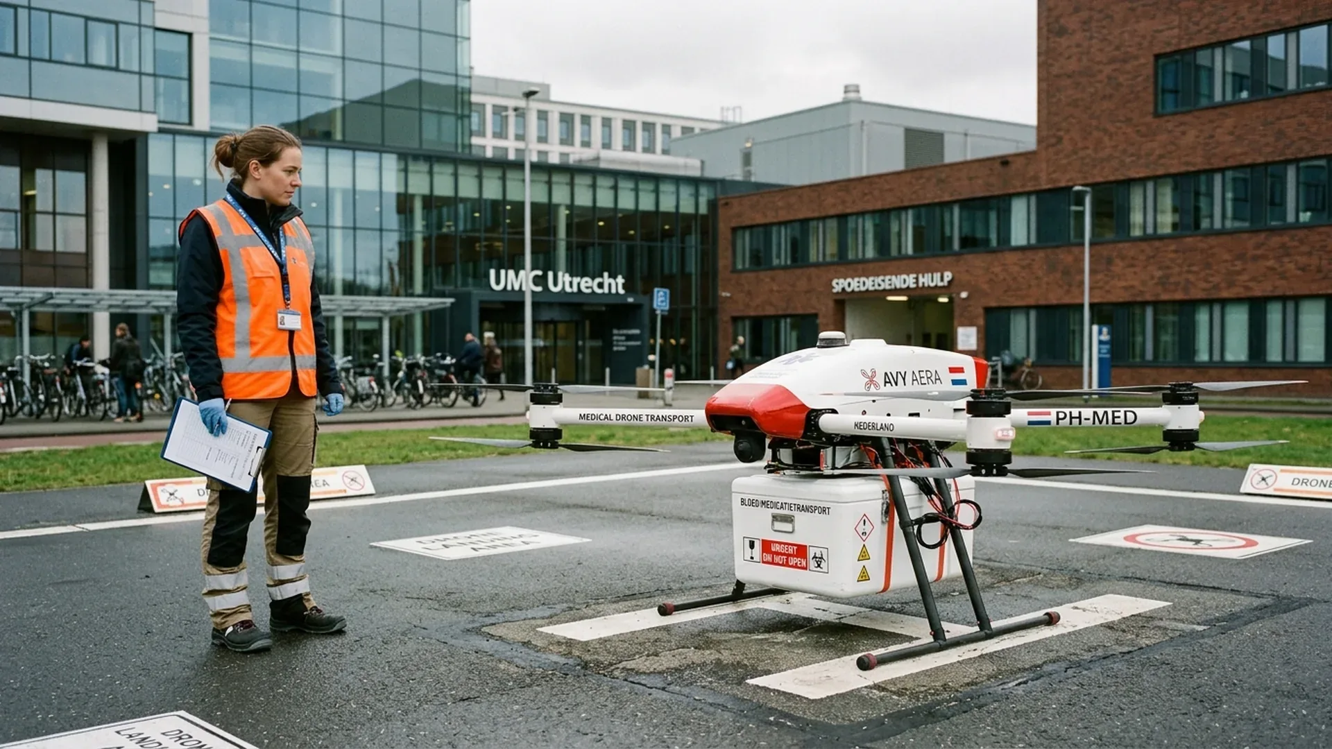 Medical drone flights between Isala Meppel and Isala Zwolle