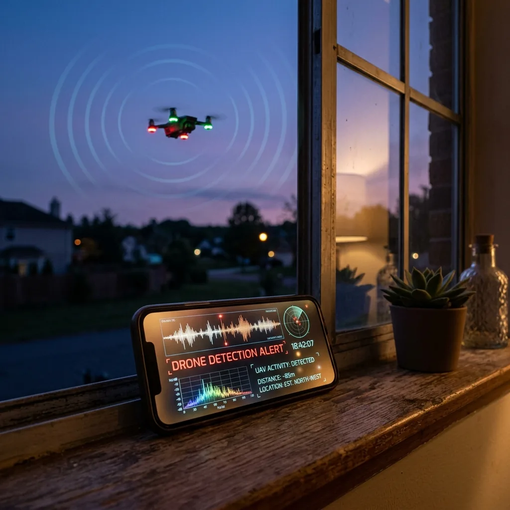 Sentinel app detects drones via smartphone microphone