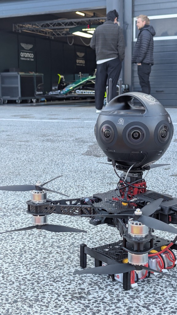 360 FPV Drone on track at Zandvoort